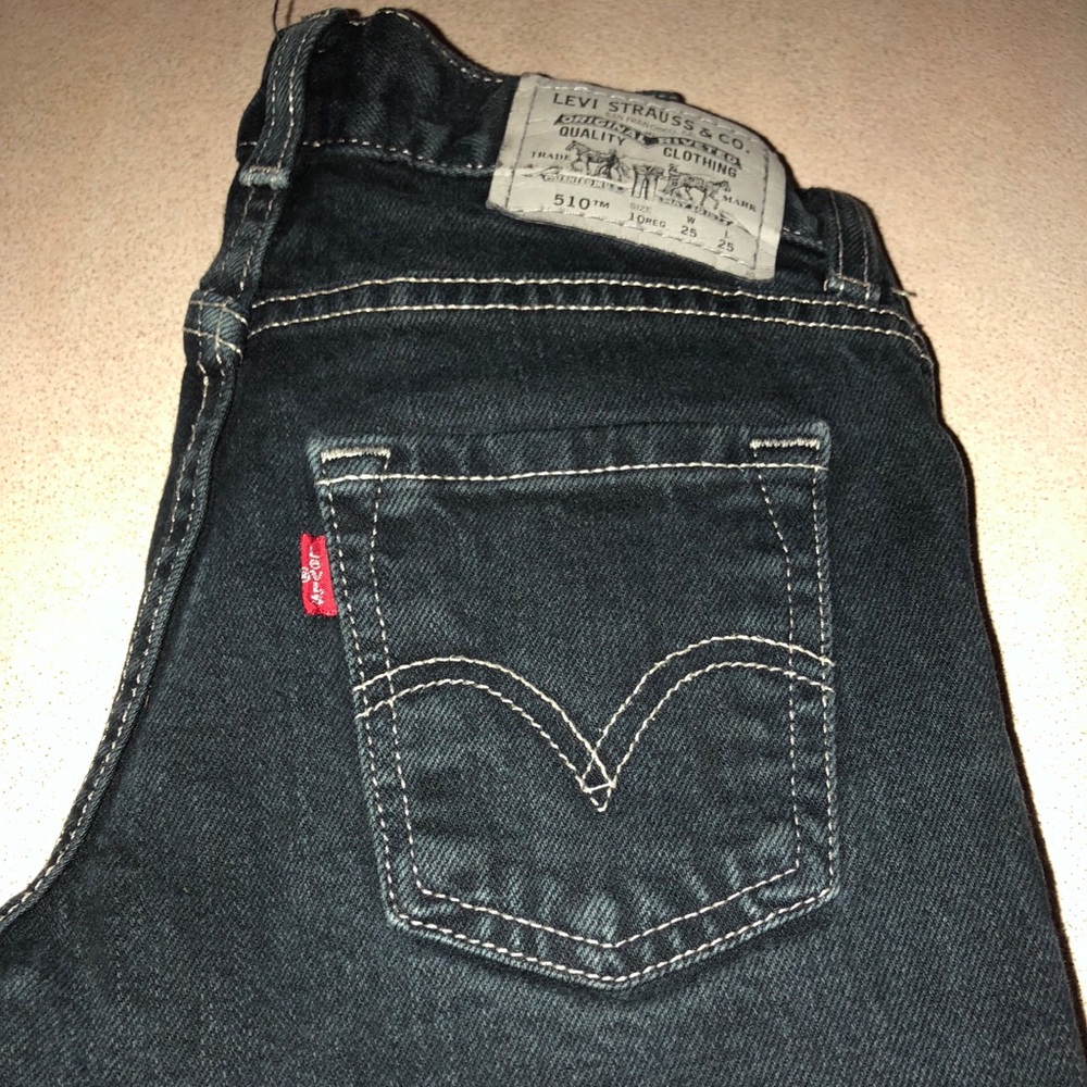 Levi’s 510 Black Jeans Red Tag Kids Sz 10 Regular